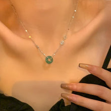 Load image into Gallery viewer, Jade  Necklace Simple S925 Jade stone
