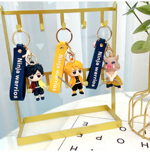 Load image into Gallery viewer, Set  of 6pcs Creative  keychain  cartoon school bag pendant car chain male and female doll small gift
