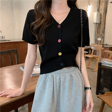 Load image into Gallery viewer, Top Summer Clothes Casual Clothes Oversize Short sleeves open
