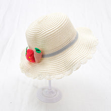 Load image into Gallery viewer, Girls straw hat cute and fresh
