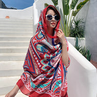 Over Size Beach scarf Swim Suit Cover Up Bikini Cover Large Long Vacation Scarf Bohemian Style