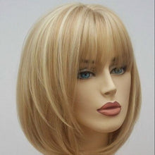 Load image into Gallery viewer, Blonde bobo short straight hair wig
