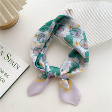 Load image into Gallery viewer, Cotton and linen scarf square fresh style
