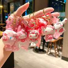 Load image into Gallery viewer, Set  of 5pcs  Creative  keychain  Sakura school bag pendant car chain male and female doll small gift
