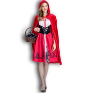 Little Red Riding Hood costume adult cosplay dress party dress Little Red Riding Hood shawl dress le petit Chaperon rouge