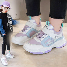 Load image into Gallery viewer, Girls Casual Sports Shoes Leather Surface Breathable Soft Lightweight
