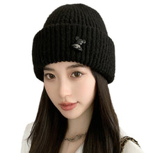 Load image into Gallery viewer, Winter autunm woolen hat outdoor  thick warm hat  ladies knitted hood
