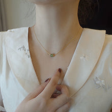 Load image into Gallery viewer, Jade  Necklace Simple  Jade stone Perle
