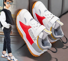 Load image into Gallery viewer, Boy and girs Casual Sports Shoes Leather Surface Breathable Soft Lightweight

