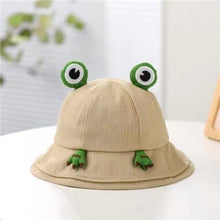 Load image into Gallery viewer, Funny hat Frog hat fisherman hat animal hat
