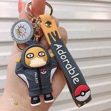 Load image into Gallery viewer, Set  of 5PCS  Creative  cartoon keychain cartoon personalized school bag pendant car chain male and female doll small gift
