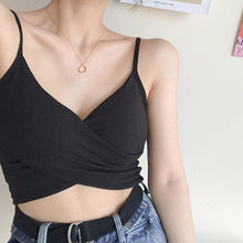 Load image into Gallery viewer, Camisole Tank Top Camisole Femme Summer Tops For Women Sleeveless crossover style
