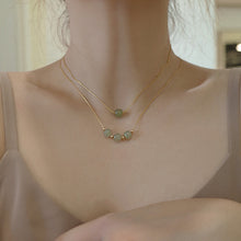 Load image into Gallery viewer, Jade  Necklace Simple  Jade stone Perle
