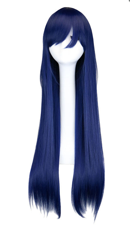 Cos wigs color long straight hair cosplay wigs  animation spot 80cm fake spots