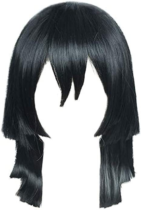 Wig of   Iguro Obanai  Demon Slayer Cosplay  Three-layer trim thickened Bane fake hair