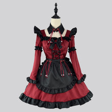 Load image into Gallery viewer, Gothic little devil Lolita maid dress anime  costume cosplay
