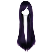 Load image into Gallery viewer, Cos wigs color long straight hair cosplay wigs  animation spot 80cm fake spots
