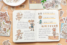 Load image into Gallery viewer, Animal Sticker Hot Stamping Cute Stickers  Gilded Stikcers Gold Washi Tape
