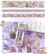 Charger l&#39;image dans la galerie, Washi Tape Washi roll  Pet Half Transparent Planner Stickers Cute Stickers
