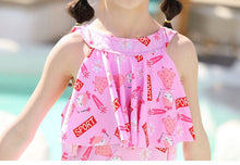 Tải hình ảnh vào trình xem Thư viện, Girls Swimwear  Swimming Suit For Toddler Spilit swimming set
