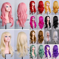 70CM long curly hair high multi-color curls, COS animation fake hair