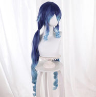 Wig Layla Cos wigs Color gradient double ponytail Genshin Impact