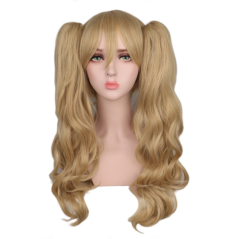 Wig  of   Barbara  Genshin Impact double ponytail cosplay wig
