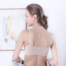 Load image into Gallery viewer, 3 Packs Non-underwire ice silk sexy simple bra anti-walking one-piece bandeau underwear
