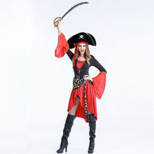 Load image into Gallery viewer, Halloween costumes female pirate costumes  foreign trade exports game uniforms temptation cosplay plus size
