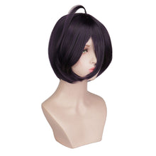 Load image into Gallery viewer, Wig  of Takanashi Rikka Take On Me cos anime wigs cosplay black and purple wigs

