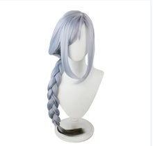 Load image into Gallery viewer, Wig Shenhe  Genshin Impact  cos wig plus thick twist braid dyed gradient medium long hair
