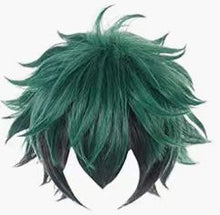Load image into Gallery viewer, Wig of My Hero Academia Midoriya Izuku Deku Green Gradient Black Cosplay Anime Wig
