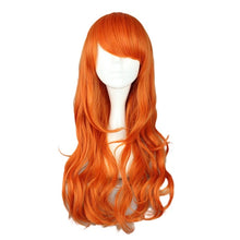 Load image into Gallery viewer, Wig of Nami One Piece Nami Anime wig with long orange curls
