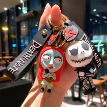 Load image into Gallery viewer, Set of 6pcs Creative Cartoon Christmas Halloween Nightmare Series Keychain Pendant Bag Car Key Chain Accessories Gifts H
