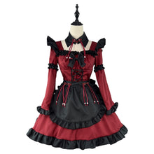 Load image into Gallery viewer, Gothic little devil Lolita maid dress anime  costume cosplay

