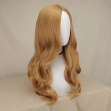 Load image into Gallery viewer, American drama M3GAN/Megan cos wig Megan wig Medium parted long curls light brown curls

