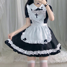 Charger l&#39;image dans la galerie, Japanese classic short-sleeved maid cute Japanese maid cosplay women&#39;s maid dress
